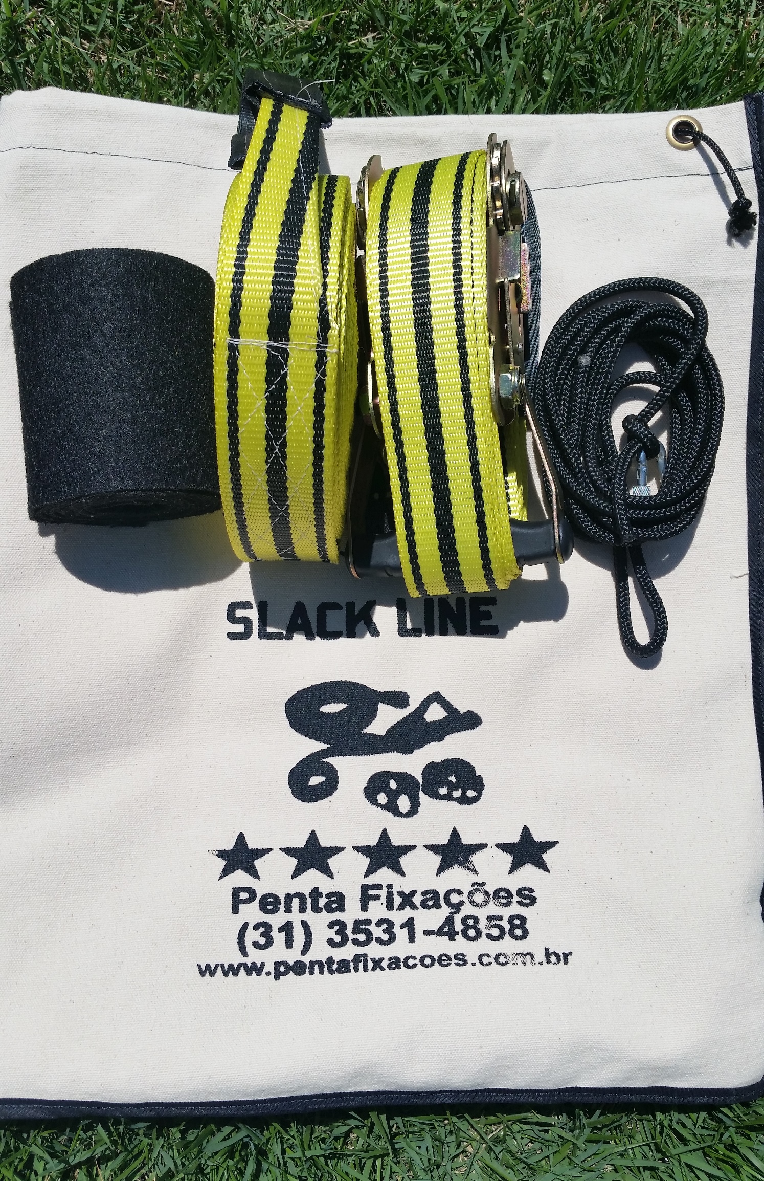 Kit SlackLine Médio Profissional